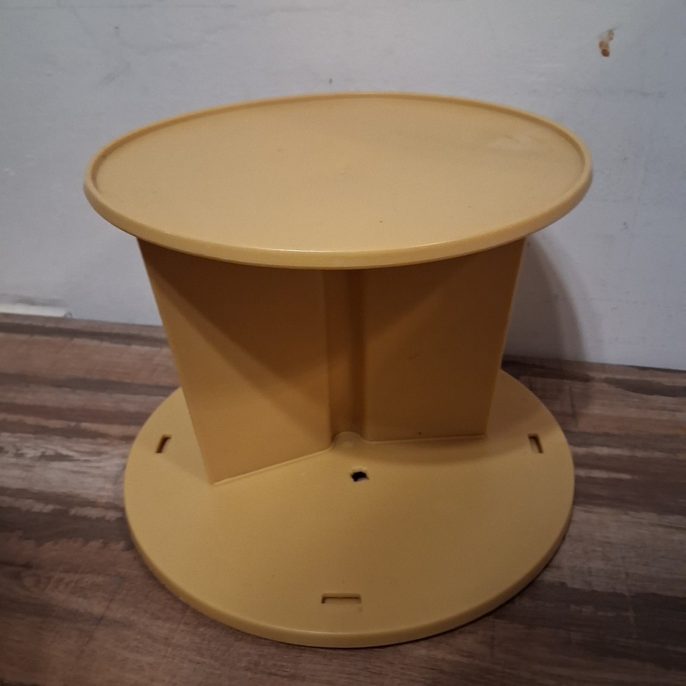 Base Replacement Part Vtg Rubbermaid Lazy‎ Susan Canister Carousel Harvest Gold